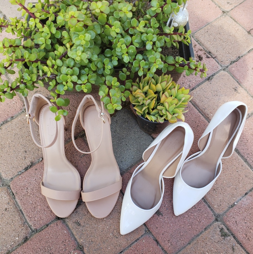 NWT Charlotte Russe (2) pair Heel Shoes size 10